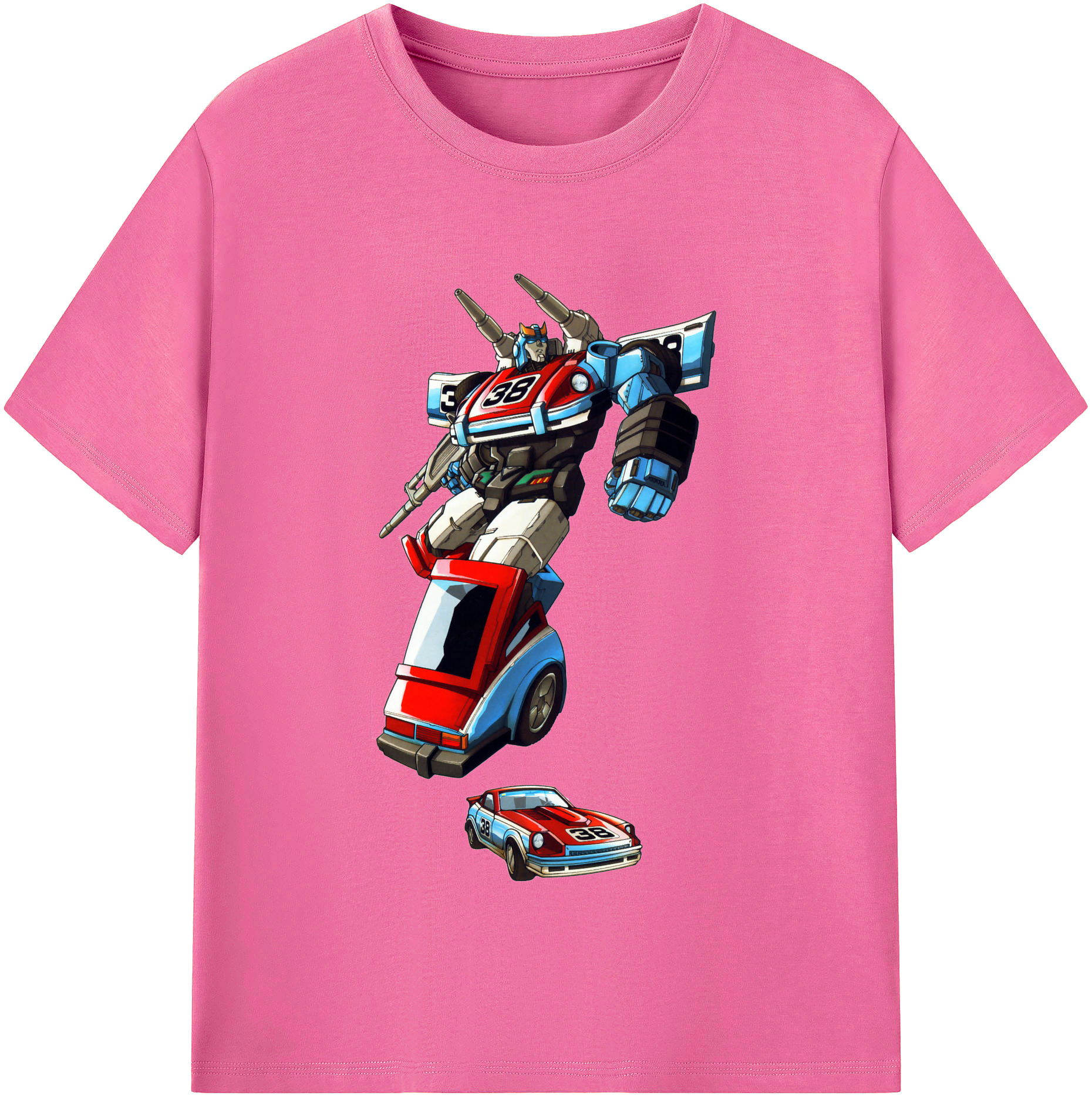 （画像用）  レディースカジュアルプリントTシャツ（綿100％）